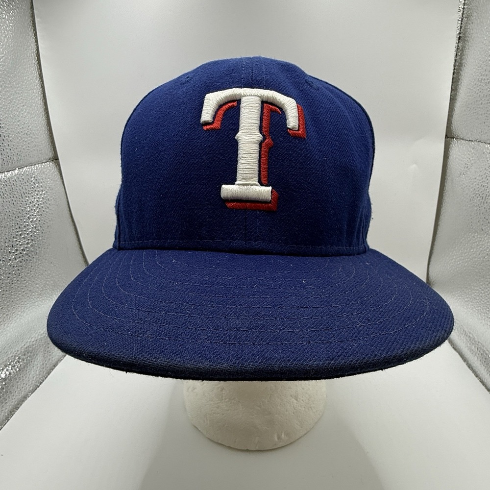 New Era Texas Rangers 59Fifty Authentic Cap Royal Blue‎ Size 7 3/8